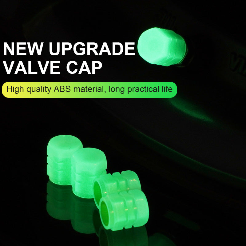 Fluorescent Valve Caps for Cars & Motorcycles